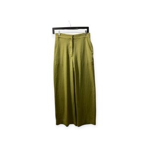 House Of Harlow Olive Green  High Waisted Wide Leg Dress Pants Size M